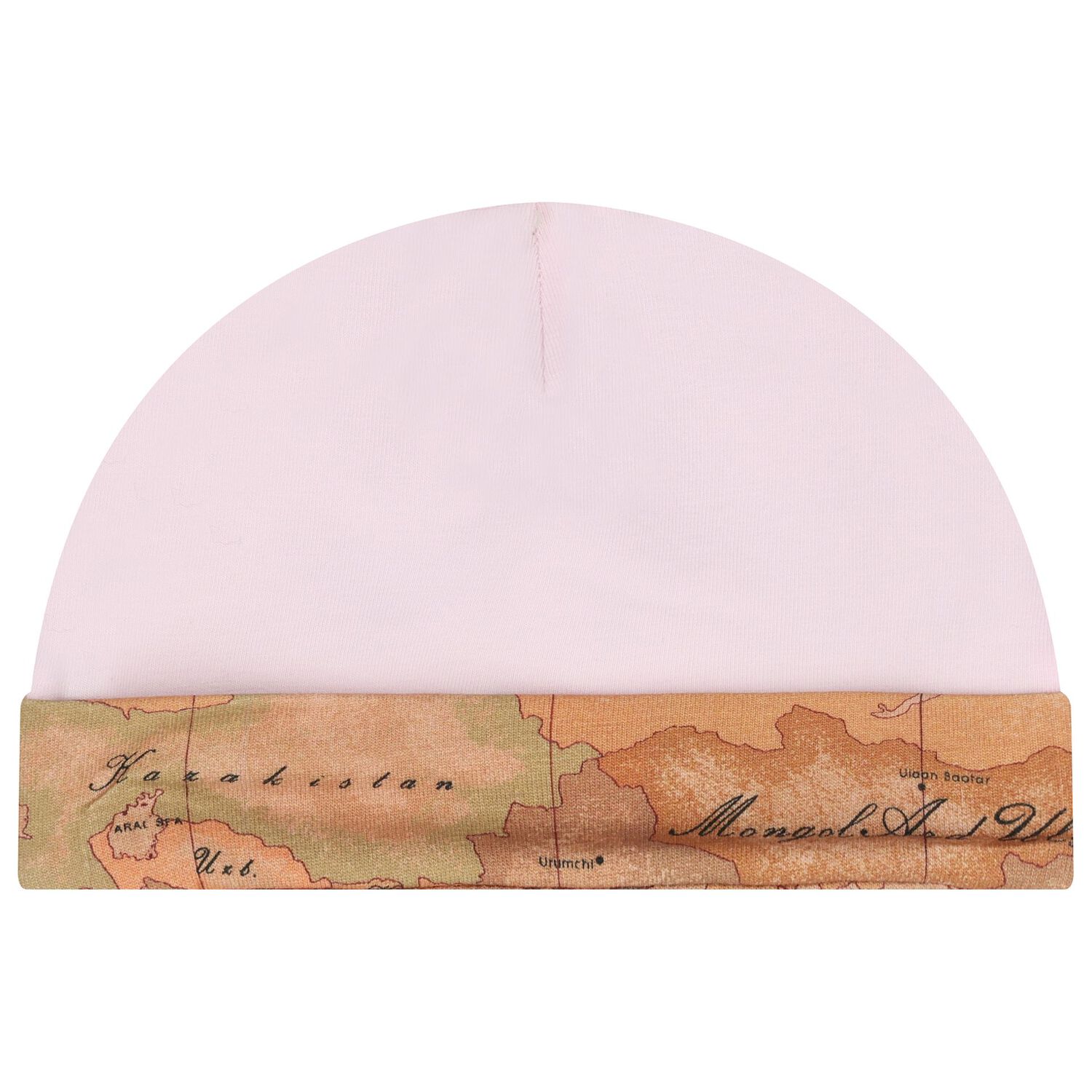 Baby Girls Beige & Pink Geo Map Babygrow Gift Set, 2, hi-res