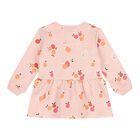 Baby Girls Pink Fruits Dress, 1, hi-res