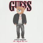 Boys White Teddy Bear Logo T-Shirt, 2, hi-res