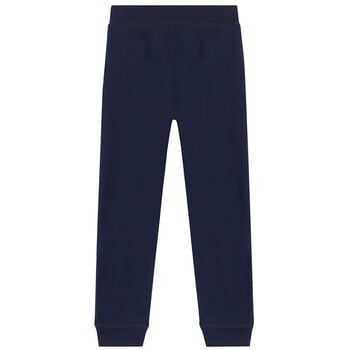 Boys Navy Logo Joggers