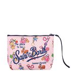 Girls White & Pink Aline Logo Pouch ( 15cm ), 1, hi-res