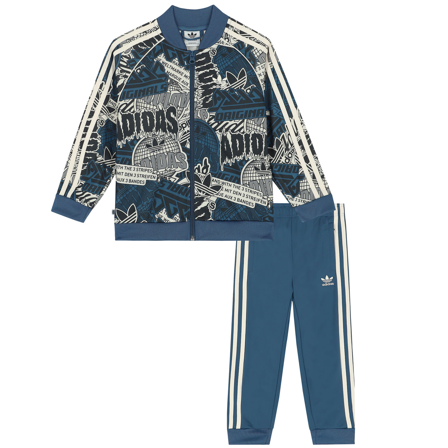 Blue Graphic Logo Tracksuit, 1, hi-res
