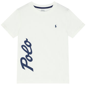 Boys White Logo T-Shirt