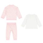 Younger Girls Pink & White Reversible Tracksuit Set, 1, hi-res