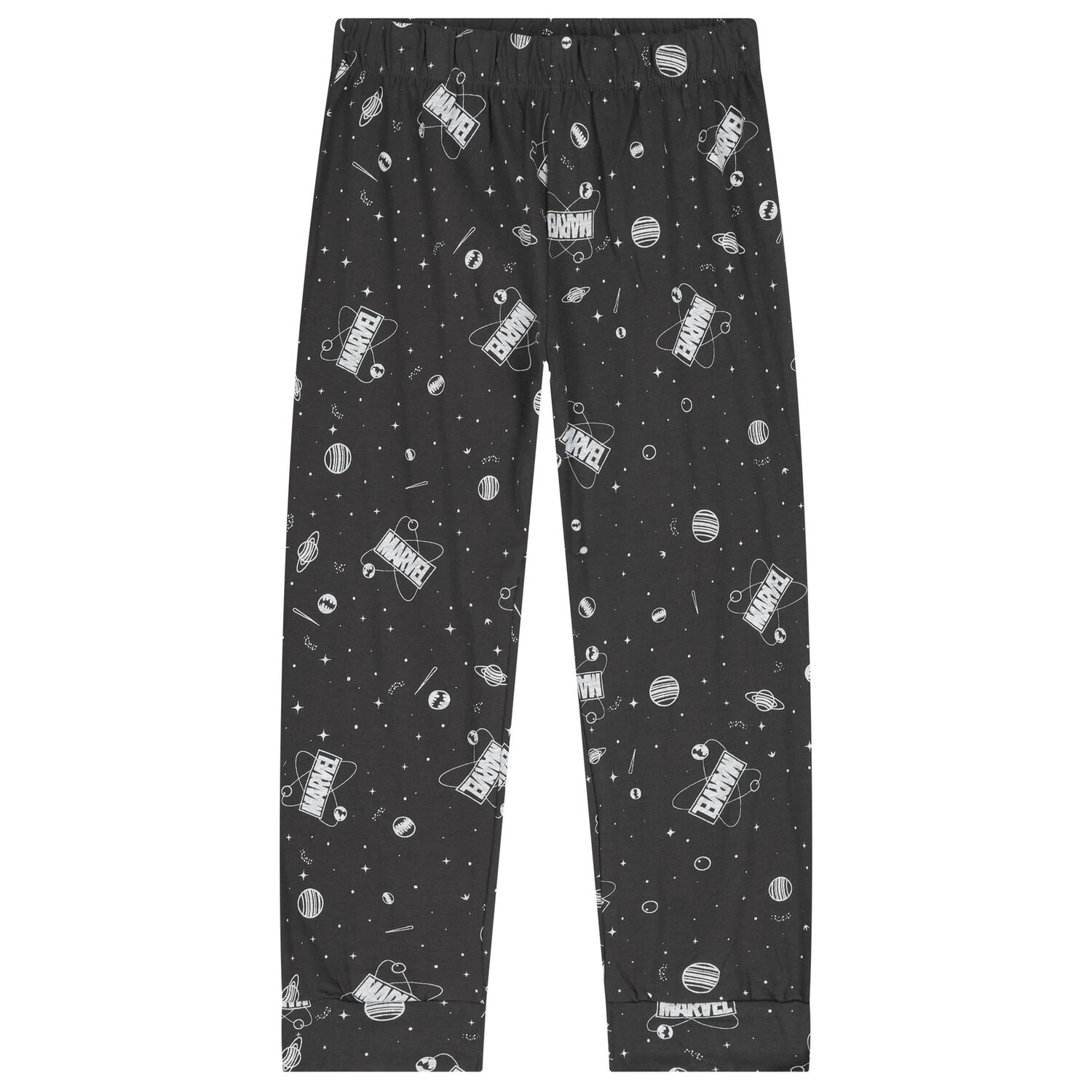 Boys Navy Blue & Grey Marvel Pyjamas, 1, hi-res