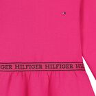 Girls Pink Logo Dress, 1, hi-res