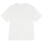 Boys White Logo Dri-Fit T-Shirt, 2, hi-res