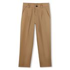Boys Beige Chino Trousers, 1, hi-res