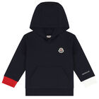 Younger Boys Navy Blue Logo Tracksuit, 1, hi-res