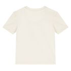 Ivory Cotton Logo Younger Shorts Set, 2, hi-res