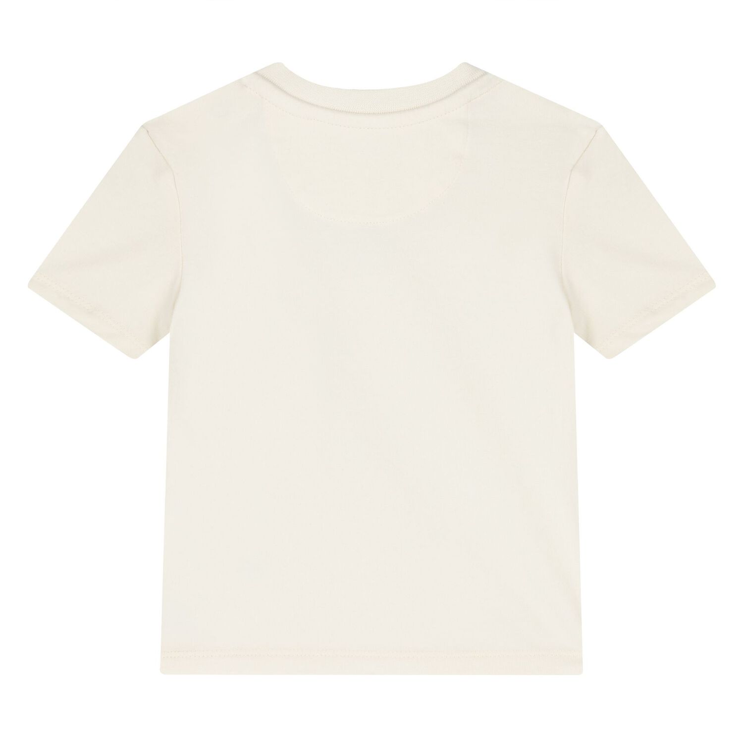 Ivory Cotton Logo Younger Shorts Set, 2, hi-res