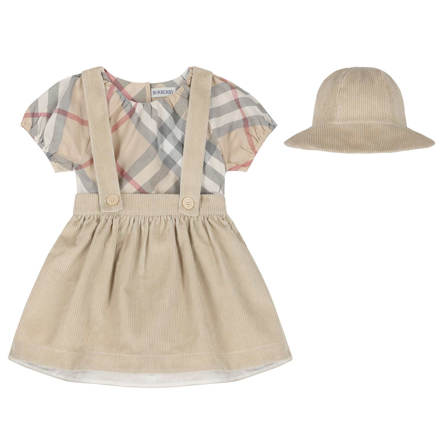 Baby Girls Beige Skirt Gift Set, 1, hi-res image number null