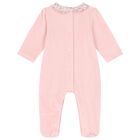 Baby Girls Pink Babygrow, 1, hi-res