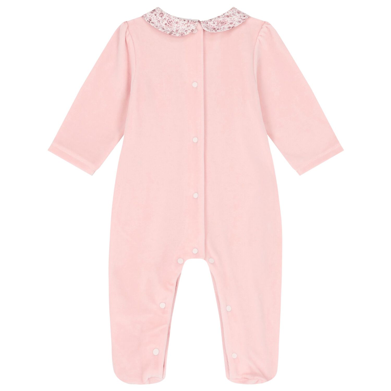 Baby Girls Pink Babygrow, 1, hi-res