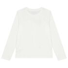 Boys White Teddy Bear Logo Long Sleeve Top, 1, hi-res