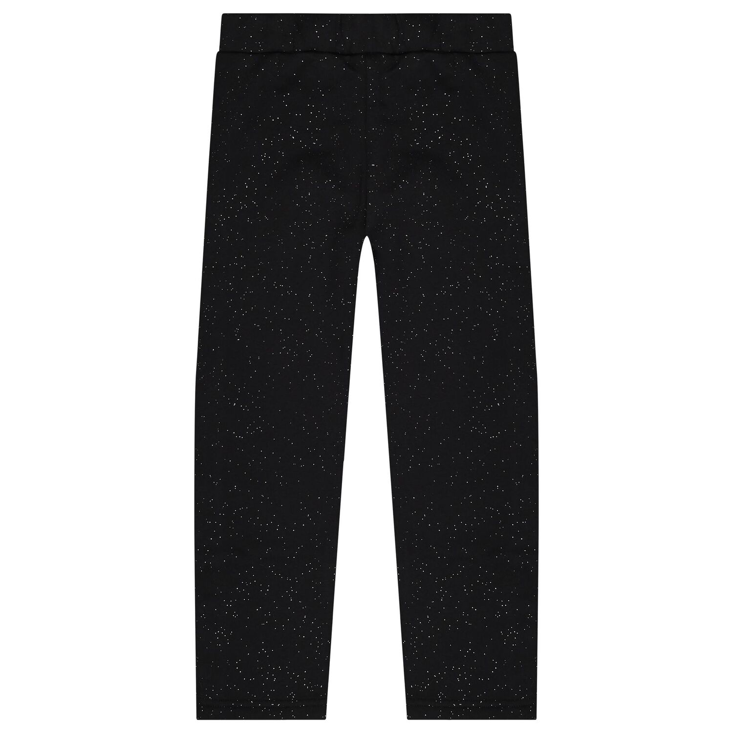 Girls Black Glittery Joggers, 1, hi-res