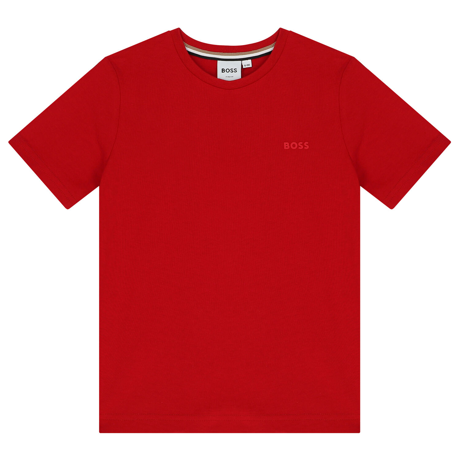 Boys Red Logo T-Shirt, 6, hi-res image number null