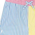Girls Multicoloured Stripe Shorts, 1, hi-res