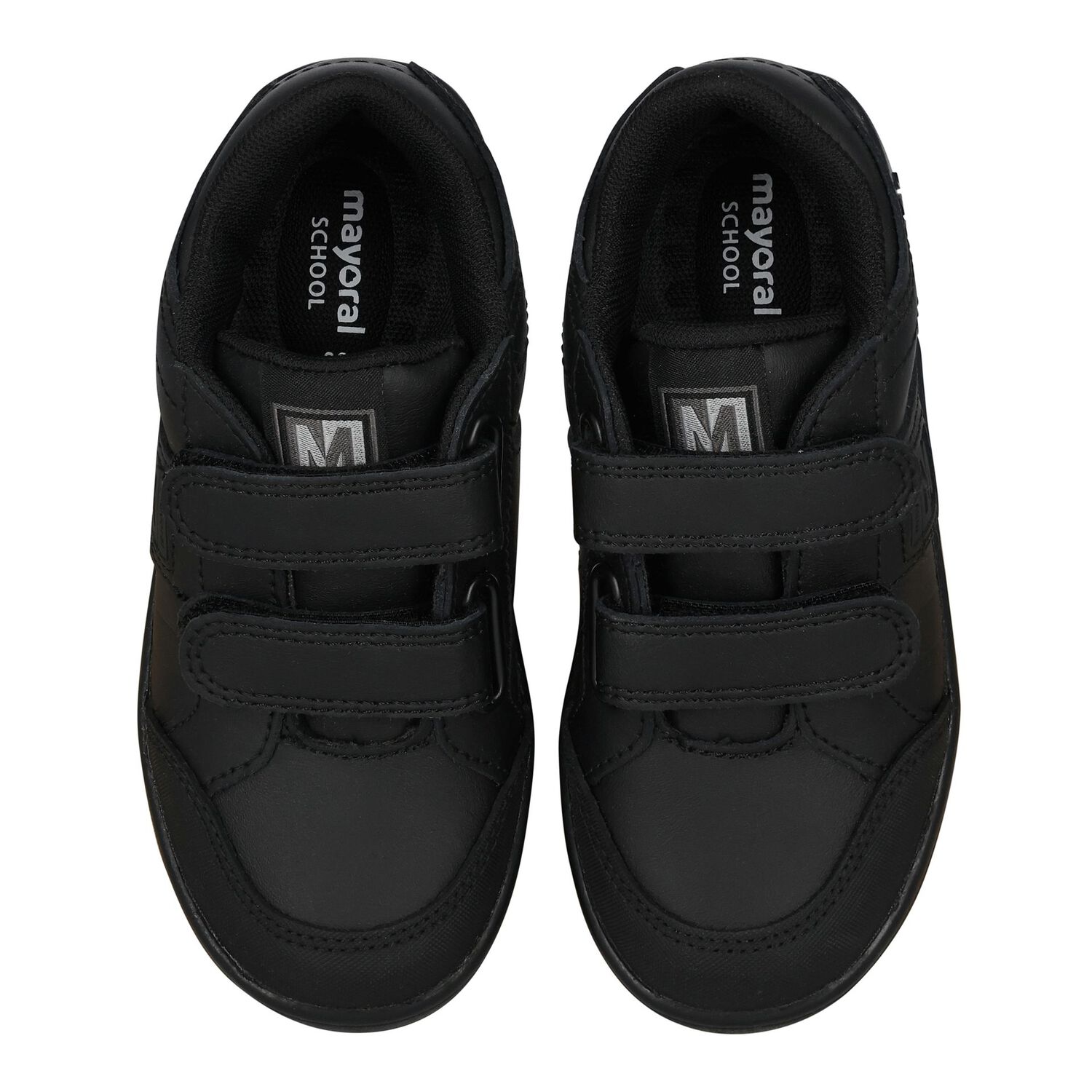 Boys Black Logo Trainers, 1, hi-res image number null