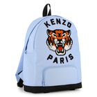  Boys Blue Tiger Logo Backpack ( 28cm ), 2, hi-res