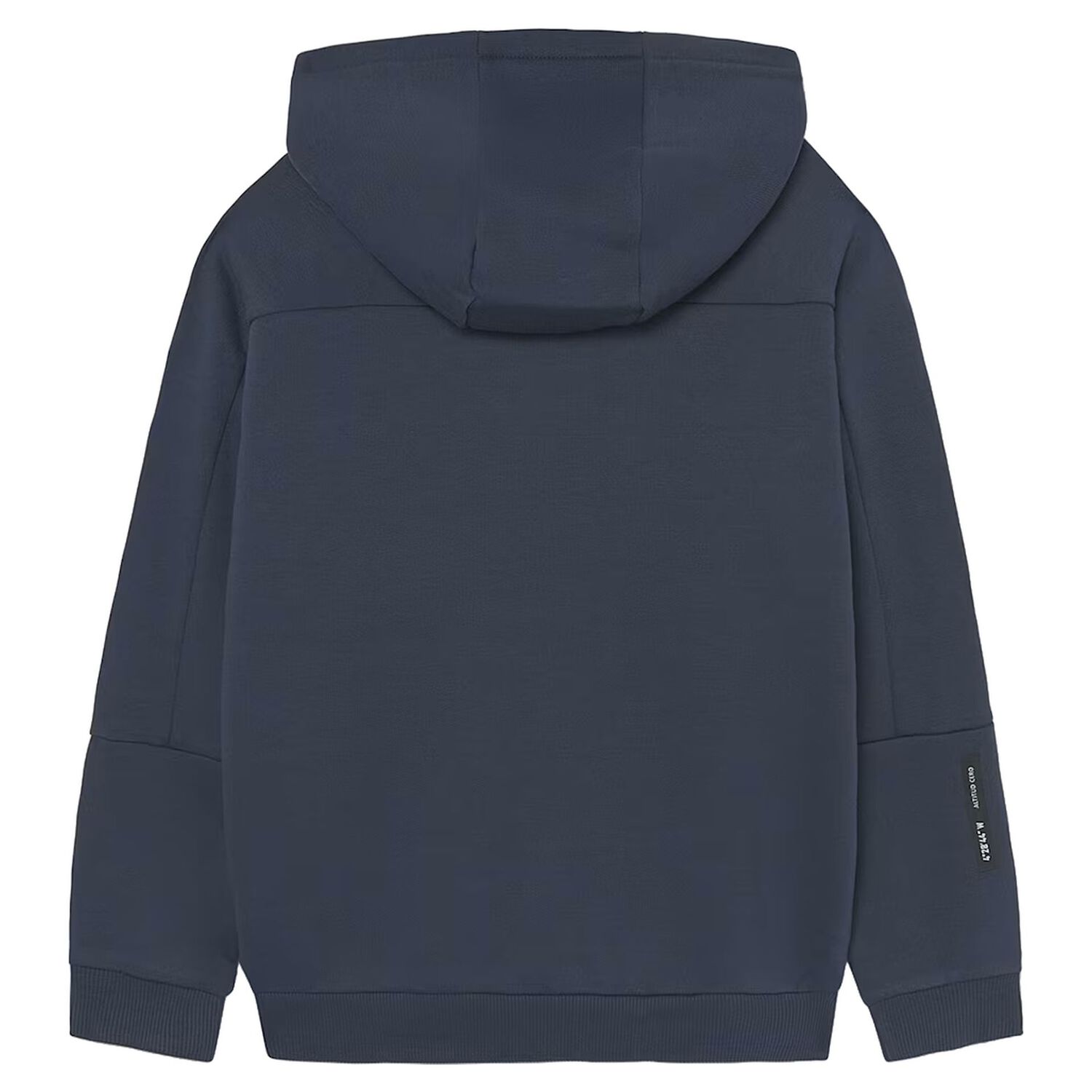 Boys Navy Blue Hooded Top, 1, hi-res