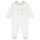 Ivory Teddy Bear Babygrow, 1, hi-res
