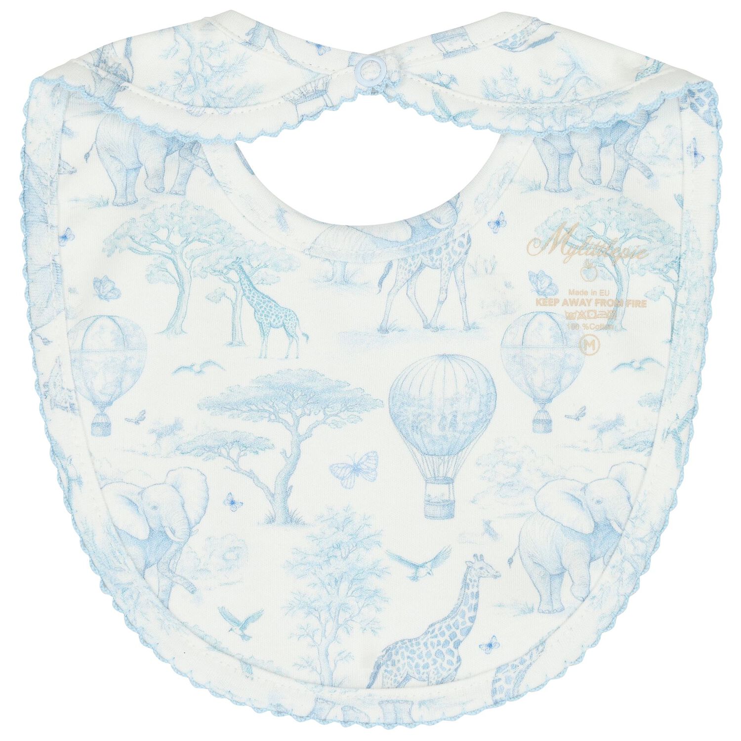 Baby Boys White & Blue Africa Babygrow Gift Set, 1, hi-res