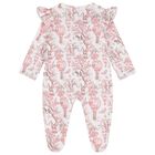 Baby Girls White & Pink Africa Babygrow Gift Set, 1, hi-res