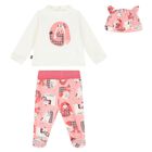 Baby Girls Ivory & Pink Trousers Set, 1, hi-res