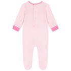 Baby Girls Pink Logo Babygrow, 3, hi-res