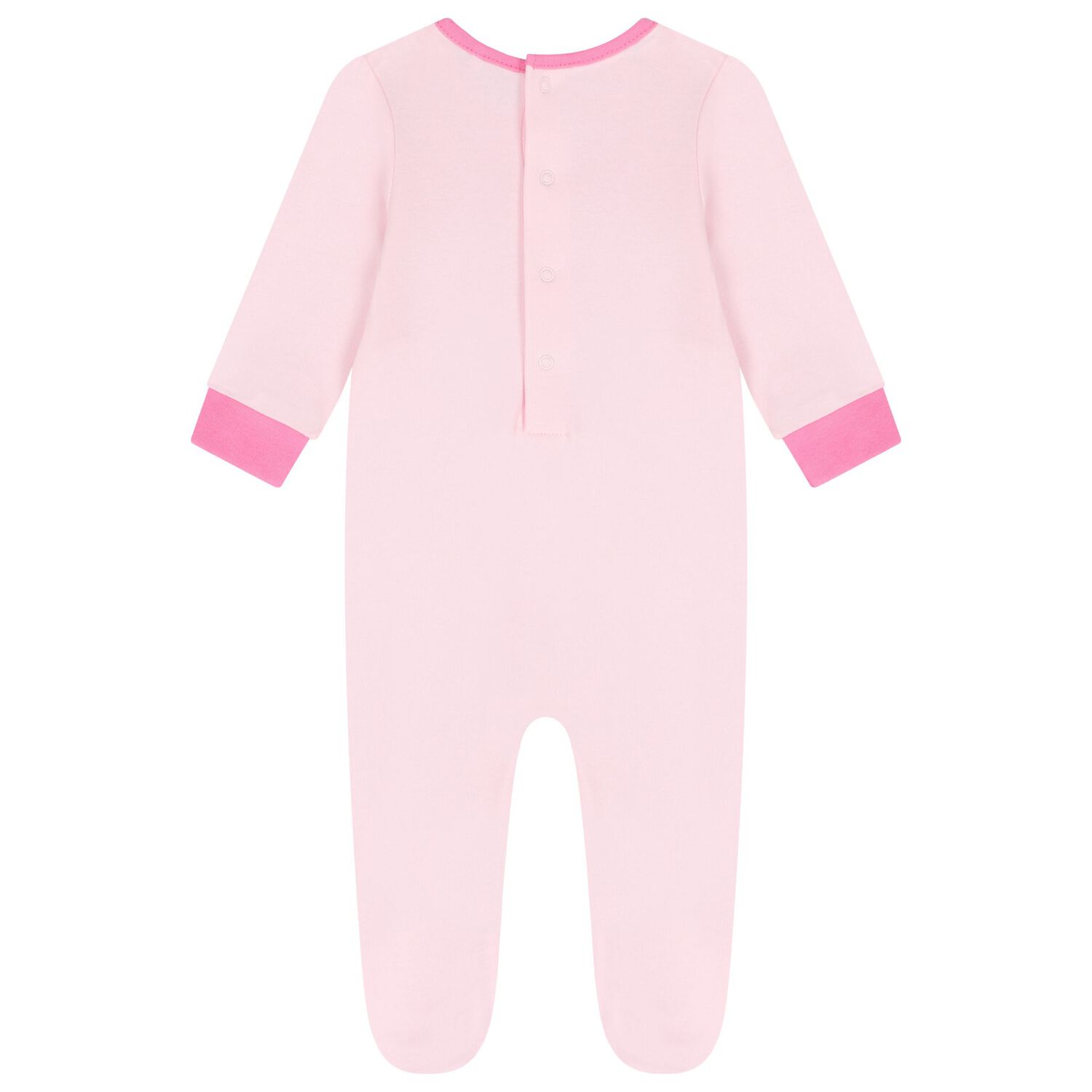 Baby Girls Pink Logo Babygrow, 3, hi-res