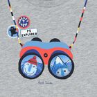 Younger Boys Grey Logo Top , 1, hi-res