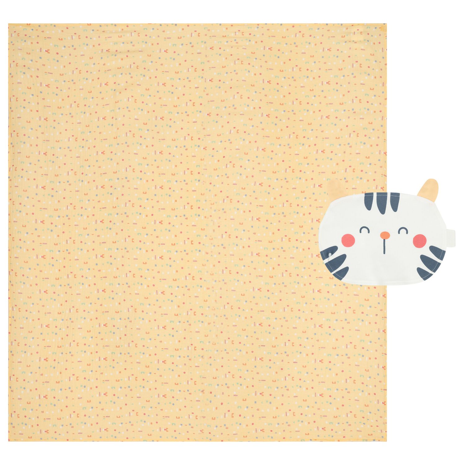 Yellow Baby Swaddle Blanket, 1, hi-res