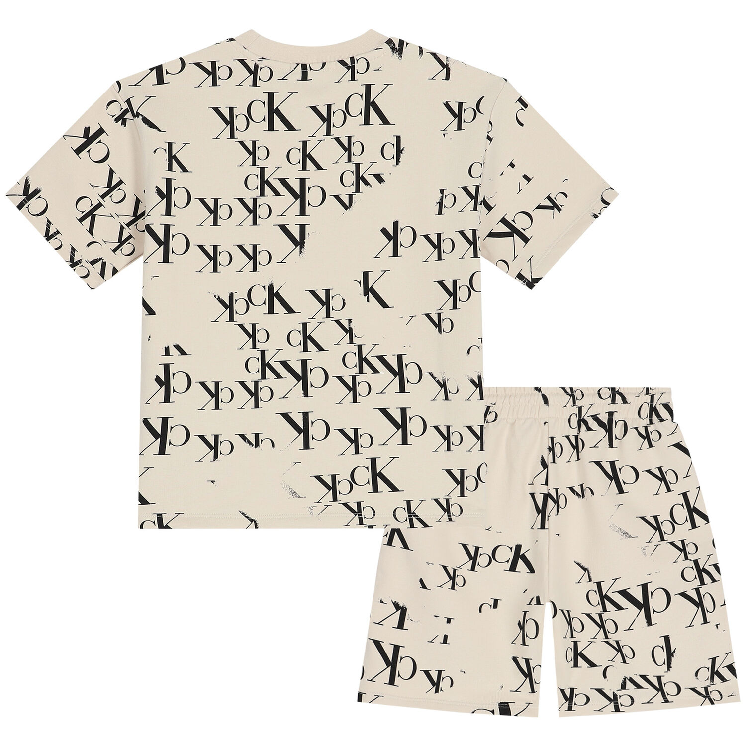 Boys Ivory Logo Shorts Set, 1, hi-res