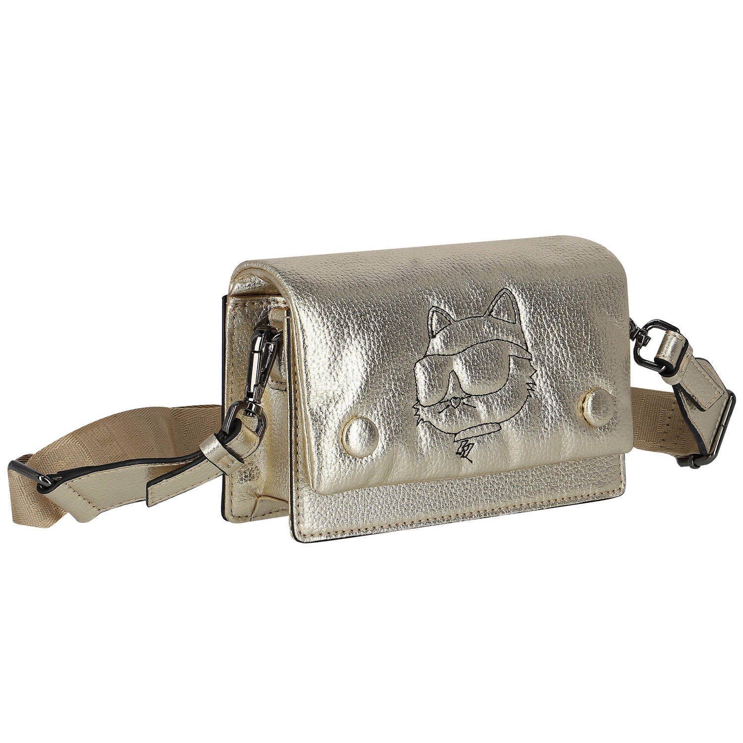 Girls Gold Choupette Handbag, 1, hi-res