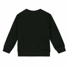 Younger Boys Black Printed Sweatshirt, 1, hi-res