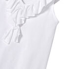 Girls White A-Line Dress, 2, hi-res