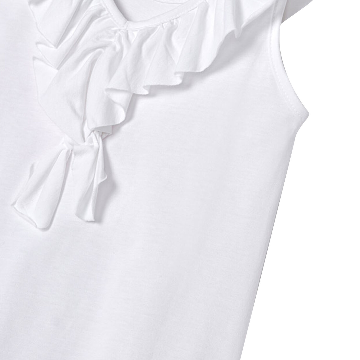 Girls White A-Line Dress, 2, hi-res image number null