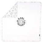Baby Boys White Ikonik Logo Blanket, 1, hi-res