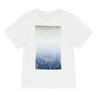 Younger Boys White Logo T-Shirt, 1, hi-res