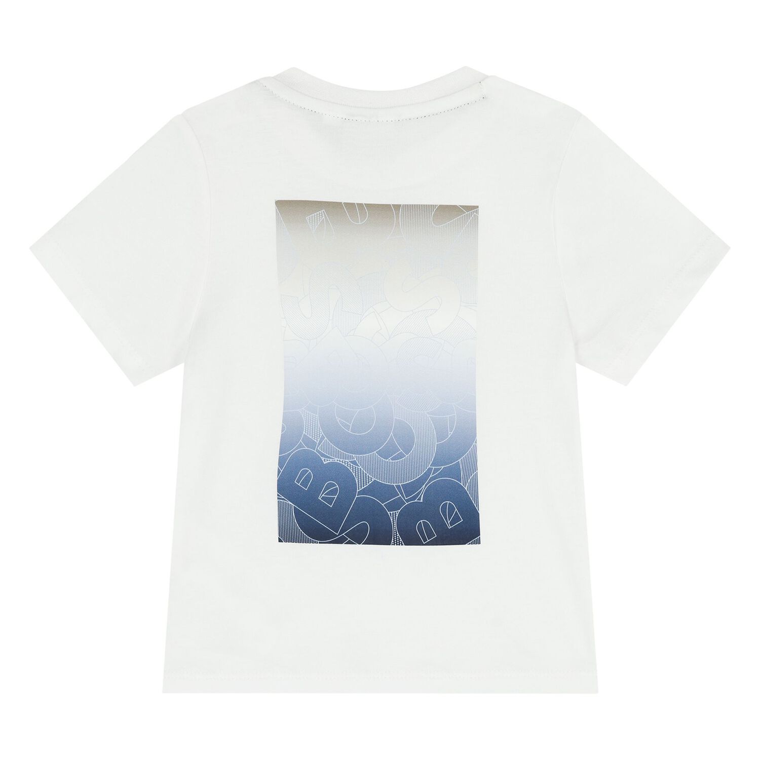 Younger Boys White Logo T-Shirt, 1, hi-res