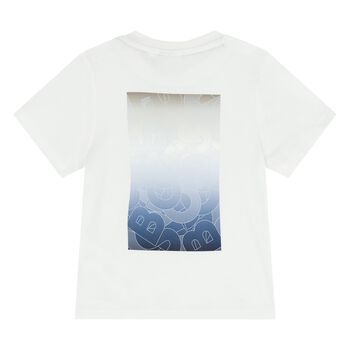 Younger Boys White Logo T-Shirt