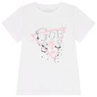 Girls White Logo T-Shirt, 1, hi-res