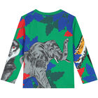 Boys Green Logo Long Sleeve Top, 1, hi-res