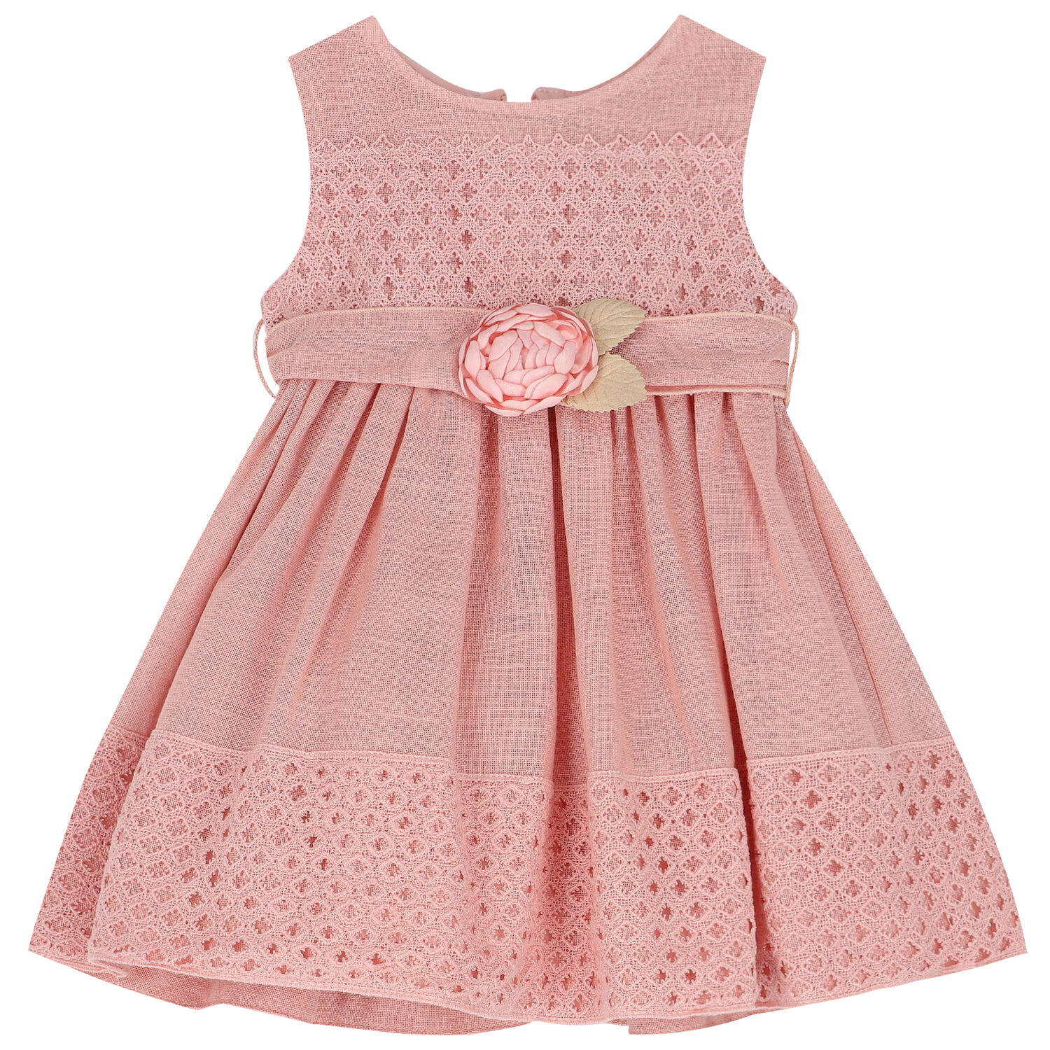 Younger Girls Pink Special Occasion Dress, 1, hi-res