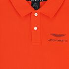 Boys Orange Aston Martin Polo Shirt, 1, hi-res