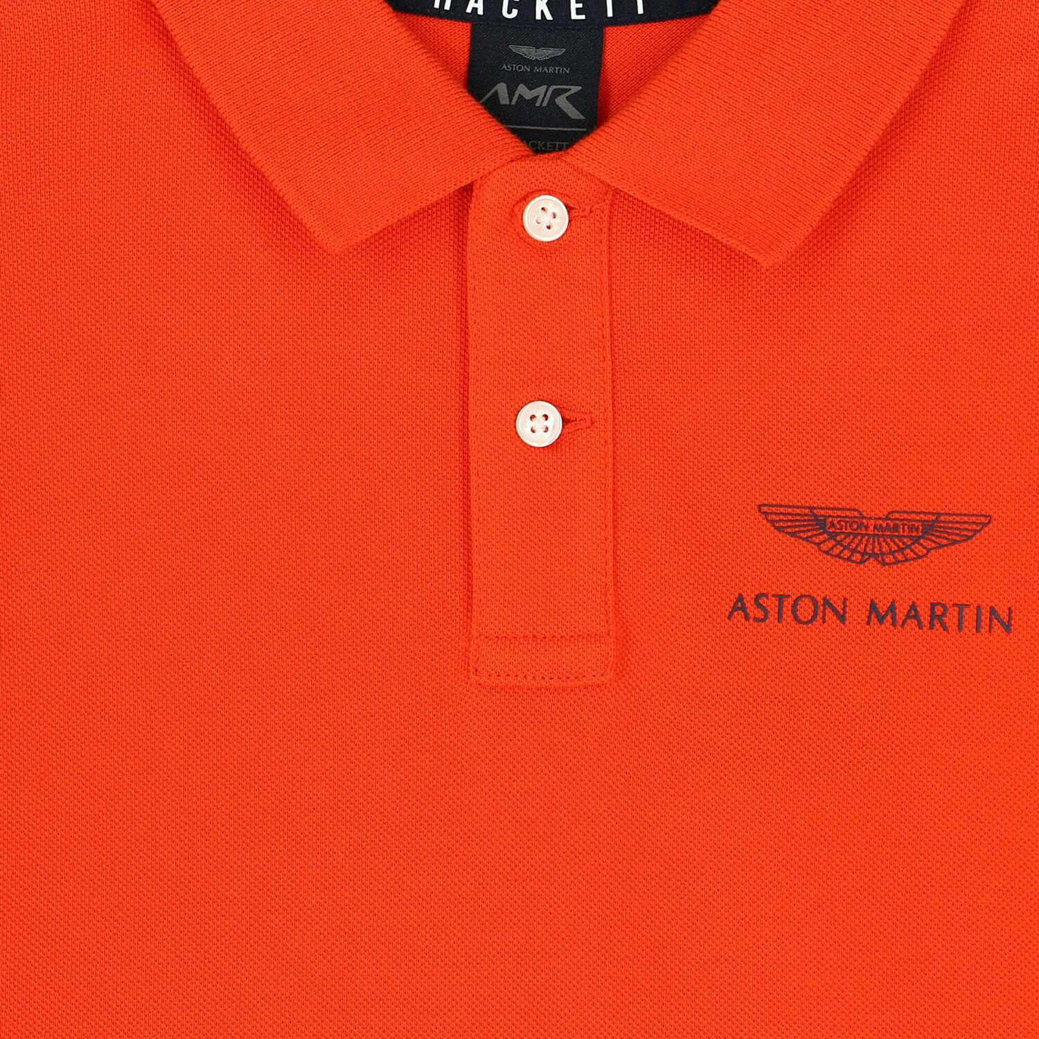 Boys Orange Aston Martin Polo Shirt, 1, hi-res