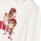 Girls Ivory Long Sleeve Top, 1, hi-res