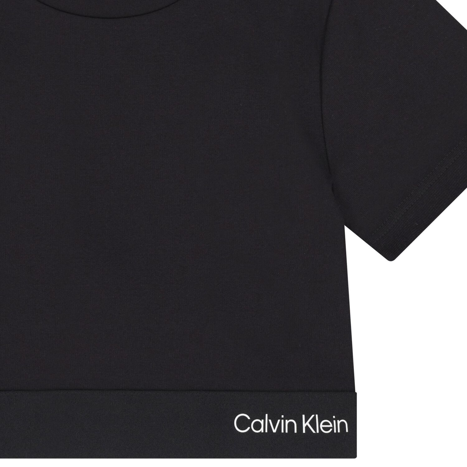 Girls Black Logo T-Shirt, 1, hi-res image number null