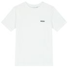 Boys Navy Blue & White Logo T-Shirts ( 2-Pack ), 2, hi-res